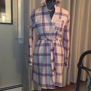 Victoria's Secret Pink Plaid Shirtdress